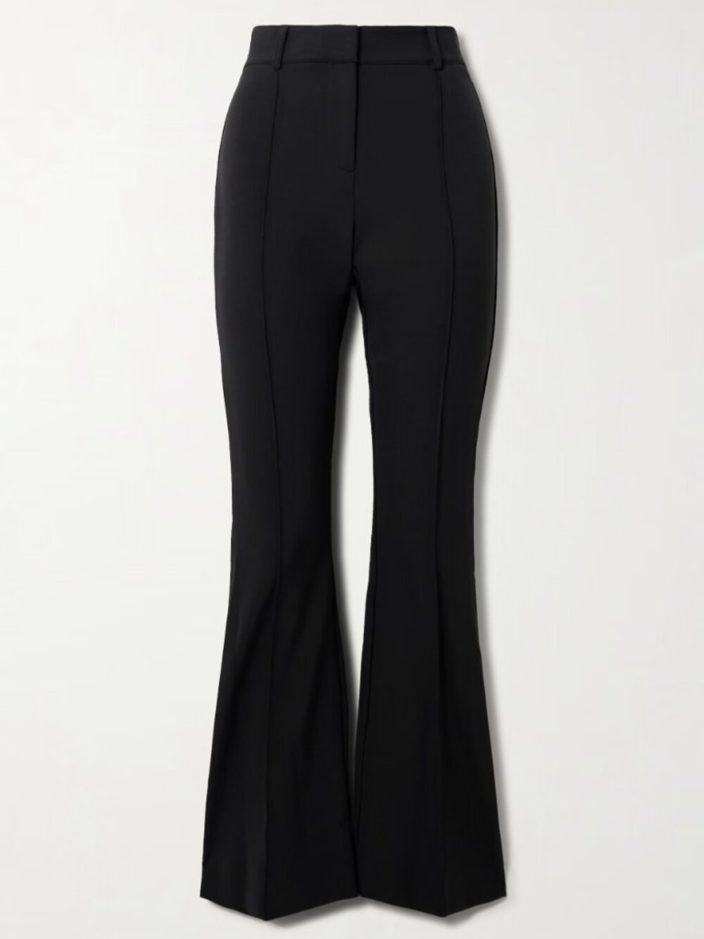 Veronica Beard Hibiscus Pleated Stretch Crepe Black Flair Pants - Size 12 - NWT